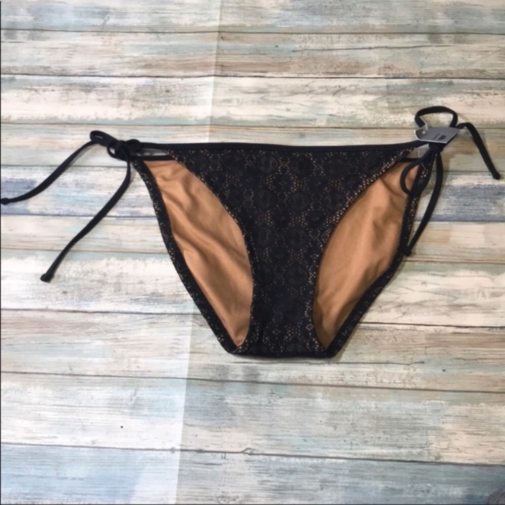 Mossimo Black Tie Side Bikini Bottoms